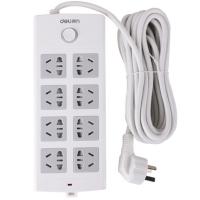 得力(deli) 8位插线板 线长5m 总控 2500W