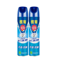 榄菊杀虫气雾剂 灭蚊除螨杀蟑螂灭蟑螂药驱苍蝇杀虫剂虫子喷雾剂 无香型2瓶（600ml/瓶）