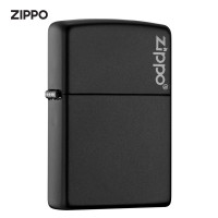 之宝(Zippo)打火机 美国原装进口 煤油防风火机 黑哑漆218ZL