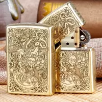 之宝（ZIPPO）zippo打火机 美国原装进口 女煤油防风火机 254B纯铜貔貅