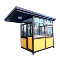 站岗台物业小区保安亭钢结构岗亭商场停车场收费物业岗亭成品户外定制