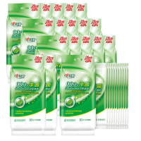 心相印卫生单片湿纸巾10片状*96包