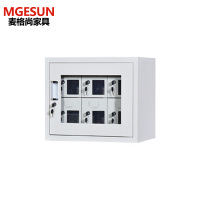 麦格尚 钢制智能手机充电柜usb 工地员工带锁手机存放柜 KF