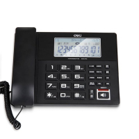 得力(deli)/799录音电话机 办公录音固话录音座机 黑色