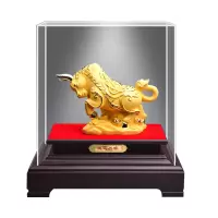 企业专享 绒沙金金牛摆件 大号 起订量50