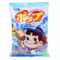 不二家 清爽型棒棒糖(可乐+柠檬soda+香橙soda+哈密瓜soda)125g袋装*2袋 女朋友儿童糖果礼物