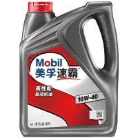 美孚（Mobil）美孚速霸高性能机油 10W-40 SN级 4L 汽车用品(西藏国策)