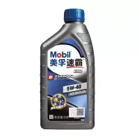 美孚(Mobil)美孚速霸2000 全合成机油 5W-40 SN PLUS级 1L 汽车用品