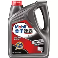 美孚(Mobil)美孚速霸1000 合成科技发动机油 5W-30 SN PLUS级 4L 汽车用品