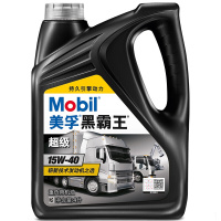 美孚(Mobil)美孚黑霸王超级 柴机油 15W-40 CI-4级 4L 汽车用品(西藏国策)