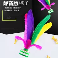 鑫亿康 毽子XYK-048鸡毛鹅毛毽彩色羽毛花键球 体育用品