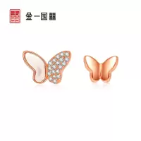 金一国囍925银蝴蝶耳饰送女士（定价）BGF001
