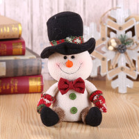 多美忆 圣诞装饰品圣诞树挂饰儿童圣诞礼物圣诞节装饰伸缩圣诞玩偶公仔摆件小号站立公仔 中号坐姿雪人
