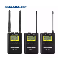 麦拉达（mailada) WM10S小蜜蜂无线麦克风领夹式话筒专业摄像机单反准专业级采访录音手机直播 【金属外壳】一拖二WM10S