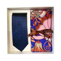 奥罗拉(aurora) 花样年华 丝巾+领带礼盒套装