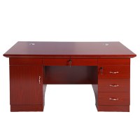现代中式油漆办公桌职员桌 油漆办公台油漆班台中式油漆办公台二个款式随机发