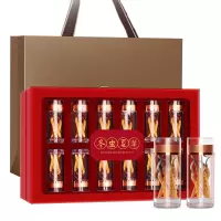 青源堂牌 冬虫夏草24克礼盒装 冻干虫草4条/g优选品质饱满虫草