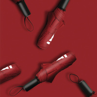 大嘴猴(paul frank) 汽车雨伞 PFU011 红色