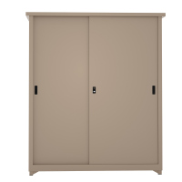 迅众 阳台柜子户外储物柜防晒防水杂物收纳柜大容量防雨推拉衣柜储藏柜钢制阳台柜颜色备注到收货地址后面