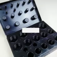 挖机型圈形型胶圈盒油封修理盒密封圈挖掘机配件棕色胶圈套装 耐高温