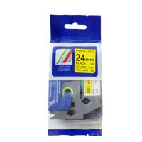 陇步昇透明底黑色标签色带12mm