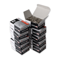 齐心 B3500 镀镍回形针 29mm金属曲别针回纹别针回行针 10盒/组