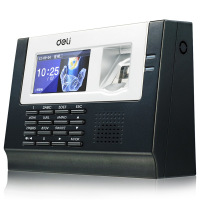 得力 3975 高灵敏度语音指纹考勤机