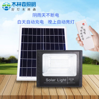 木林森照明RS太阳能灯led投光灯家用室内外防水投光灯庭院灯球场户外大功率照明 50瓦白光
