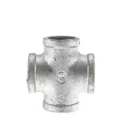 建支国标热镀锌四通15mm