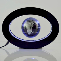 椭圆形3寸磁悬浮地球仪
