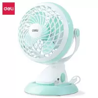 得力 3685 6寸两档塑料USB直供电台夹风扇 单个装