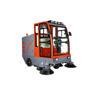 坦龙(Tanlong)T90S大型驾驶式扫地机工业新农村街道道路清扫车物业全封闭扫地车