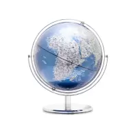 得力(deli)万向地球仪 直径30cm高清地图学生教学演示摆件金属底座地球仪 2163