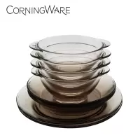 康宁餐具套装家用透明耐热玻璃碗