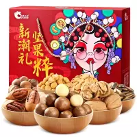 洽洽 坚果大礼包11袋装 节日送礼混合坚果炒货礼盒1912g(1672g坚果+240ml坚果乳)