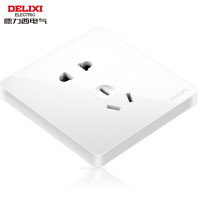 德力西电气(DELIXI ELECTRIC)HAE86ZS 正五孔插座 86型暗装CD821无框大板白色