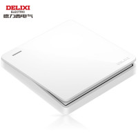 德力西电气(DELIXI ELECTRIC)HAE86K2 一开双控开关 86型暗装CD821无框大板白色
