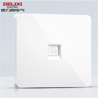 德力西电气(DELIXI ELECTRIC)HAE86T8 电脑插座 86型暗装CD821无框大板白色