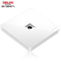 德力西电气(DELIXI ELECTRIC)HAE86TV 电视插座 86型暗装CD821无框大板白色