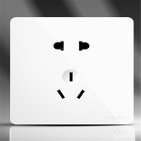 德力西(DELIXI)HAE86ZS 正五孔插座 86型暗装CD821无框大板白色