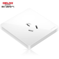德力西(DELIXI)HAE86S16三孔16A插座86型暗装CD821无框大板白色
