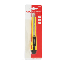 得力(deli) 2031 9mm小号 带金属护套 美工刀裁纸刀 (计价单位:把) 颜色随机