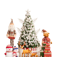 1.8米银色圣诞树套装 XTL1429 圣诞树装饰套装 （2套起订）