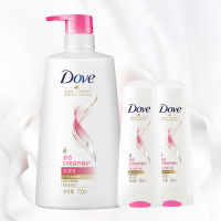 多芬(DOVE)洗发水护发素套装 日常滋养修护(洗发乳700ml+润发精华素195mlx2)