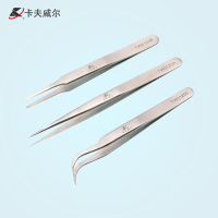 卡夫威尔 加厚精密尖头镊子工业级防静电不锈钢镊子取出器扁嘴镊子尖头镊子TW0125A