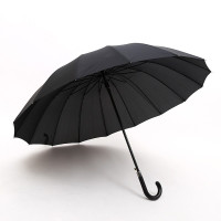 未易 雨伞 半自动直杆弯把雨伞 16骨长柄备注颜色 不支持零售 DKH 50把起发货
