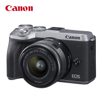 佳能(Canon) EOS M6 Mark II 微单数码相机/照相机15-45 IS STM防抖单镜头 单台价格