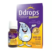 原装进口 美国BabyDdrops幼儿纯维生素D3滴剂100滴 婴幼儿宝宝儿童滴剂补钙VD 紫色款2.8ml 一瓶价