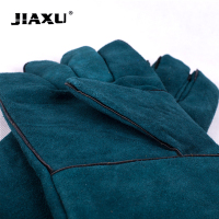 JIAXU 耐磨电焊手套牛二层皮 焊工防火星手套 强耐磨焊接手套 JX-03