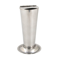 304 医用不锈钢镊子筒带盖倒锥形镊子桶 银色